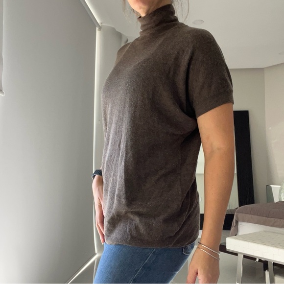 Rick Owen’s Lilies Brown Short Sleeve sweater - Picture 2 of 8